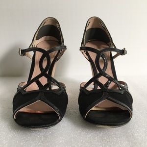 Prada cork wedge sandals